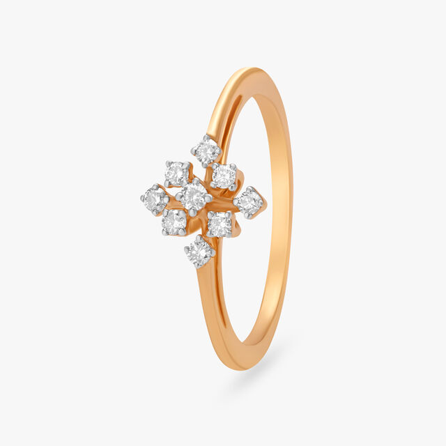 Amira Gold Elegant Shine Diamond Ring