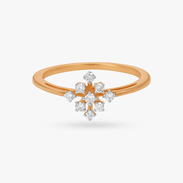 Amira Gold Elegant Shine Diamond Ring - Image 1