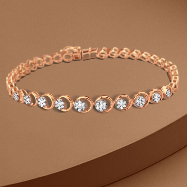 Amira Gold Celestial Diamond Crescent Bracelet