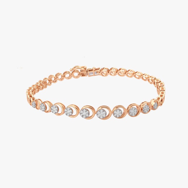 Amira Gold Celestial Diamond Crescent Bracelet