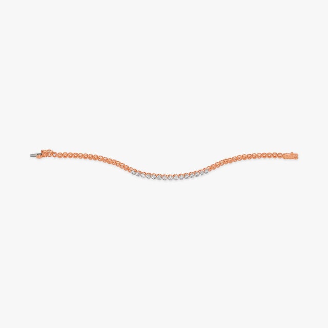 Amira Gold Brilliant Linear Diamond Bracelet - Image 1
