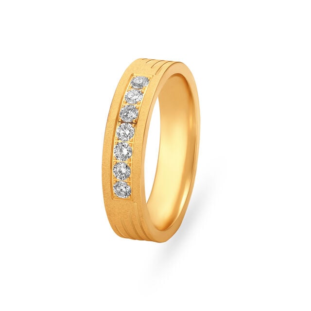 Amira Gold Half Eternity Diamond Band
