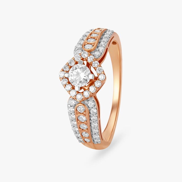 Amira Gold Eternal Glow Diamond Finger Ring