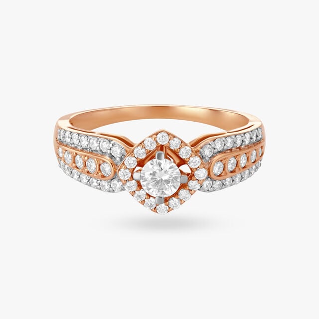Amira Gold Eternal Glow Diamond Finger Ring