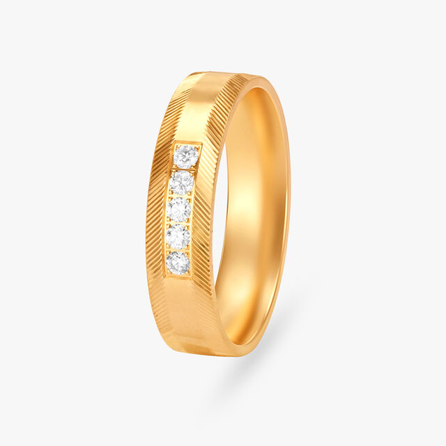 Amira Gold Edgy Floral Diamond Ring