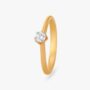 Amira Gold Classic Sparkle Diamond Finger Ring
