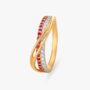 Amira Gold Sparkle Diamond Finger Ring