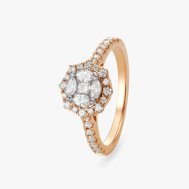 Amira Gold Twilight Diamond Finger Ring