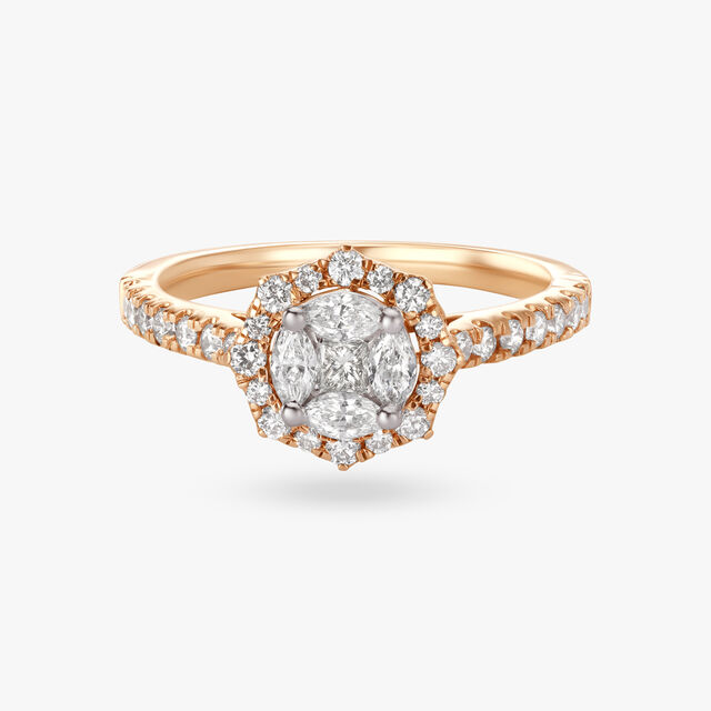 Amira Gold Twilight Diamond Finger Ring
