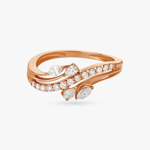 Amira Gold Charming Spring Diamond Ring - Image 3