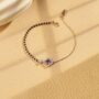 Amira Gold Regal Amethyst and Diamond Mangalsura Bracelet