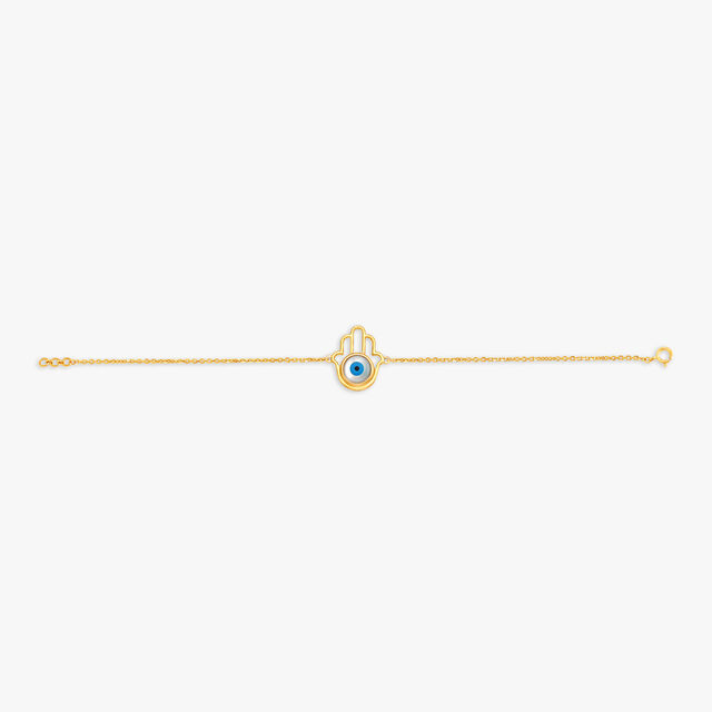 Amira Gold Protective Evil Eye and Hamsa Hand Bracelet - Image 2