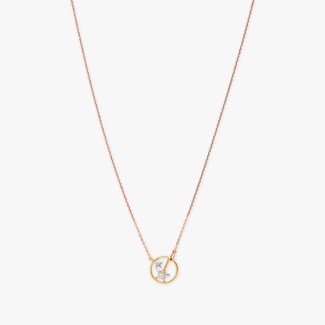 Amira Gold Cosmic Dazzle Diamond Pendant With Chain