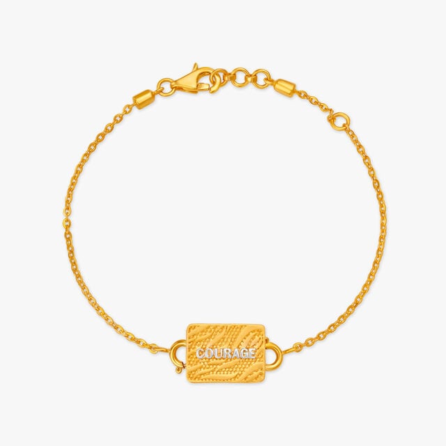 Amira Gold Courageous Aries Bracelet