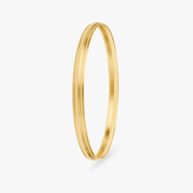 Amira Gold Bold Sleek Bangle for Men