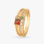 Amira Gold Embracing Prosperity Navaratna Ring For Men