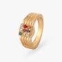 Amira Gold Sophisticated Allure Navaratna Ring For Men