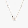 Amira Gold Floral Heart Diamond Mangalsutra