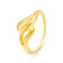 Amira Gold Rococo Yellow Gold Waved Finger Ring