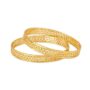 Amira Gold Beautiful Yellow Gold Triangular Trellis Bangles
