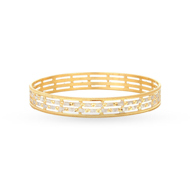 Amira Gold Modern Minimalist Gold Bangle