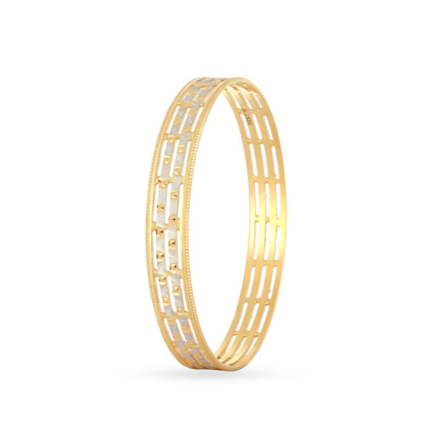 Amira Gold Modern Minimalist Gold Bangle - Image 1
