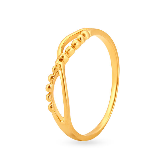 Amira Gold Delicate Contemporary Gold Ring