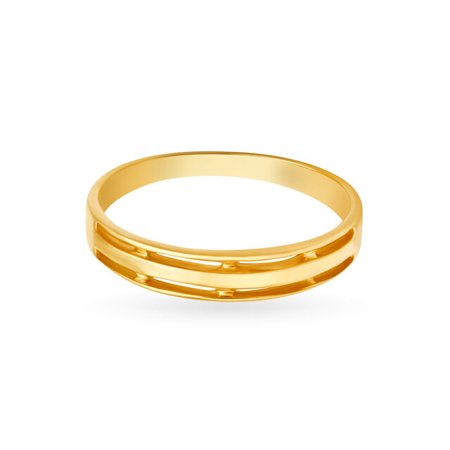 Amira Gold Elegant 22 Karat Yellow Gold Challa Finger Ring