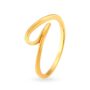 Amira Gold Contemporary 22 Karat Yellow Gold Wave Ring