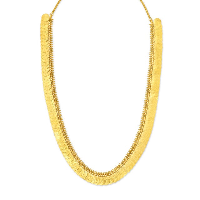 Amira Gold Stunning Gold Lakshmi Kasu Mala for the Telugu Bride