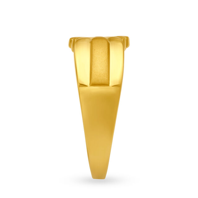 Amira Gold Magnificent 22 Karat Yellow Gold Geometric Ring - Image 2