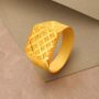Amira Gold Splendid 22 Karat Yellow Gold Square Ring