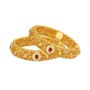 Amira Gold Pristine Floral Gold Bangle