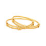 Amira Gold Distinctive 22 Karat Yellow Gold Pyramid Overlap Bangle