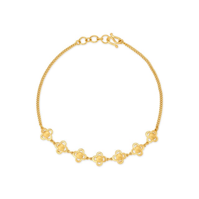 Amira Gold Petite Floral Bracelet