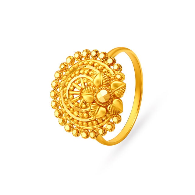 Amira Gold Tiered Gold Statement Ring