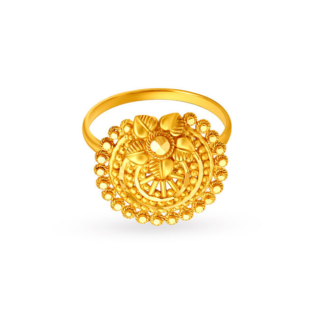 Amira Gold Tiered Gold Statement Ring