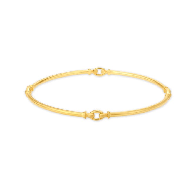 Amira Gold Abstract Minimalistic Bangle