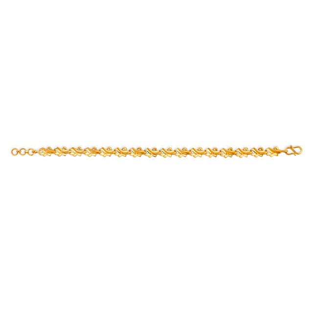 Amira Gold Lush Leafy Gold Bracelet