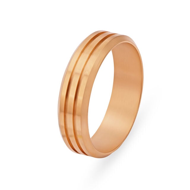 Amira Gold Glamorous Tiered Gold Ring for Men