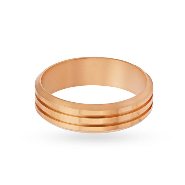 Amira Gold Glamorous Tiered Gold Ring for Men