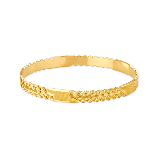 Amira Gold Marvelous Yellow Gold Decorated Bangles - Image 1