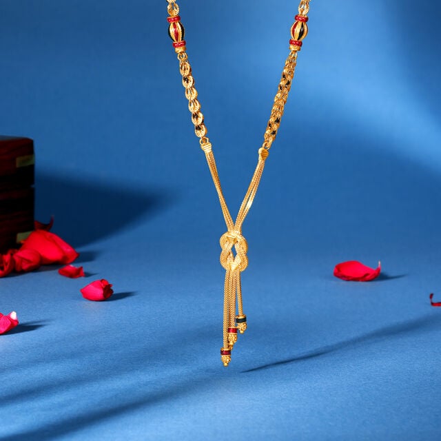Amira Gold Abstract Loop Mangalsutra