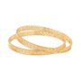 Amira Gold Classic Mesh Pattern Gold Bangle
