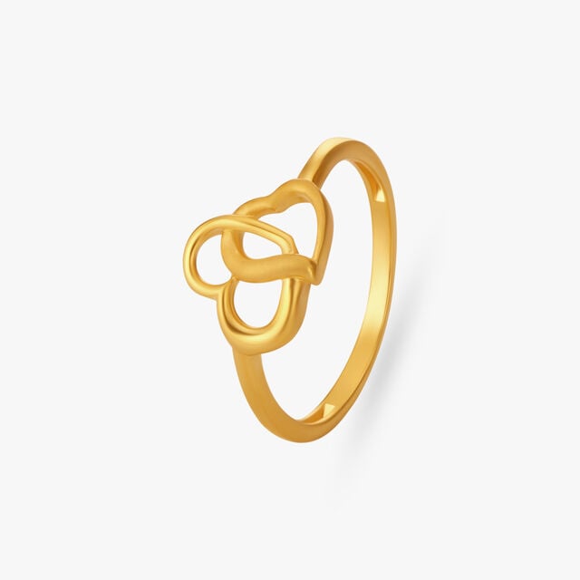 Amira Gold Eternal Love Hearts Ring
