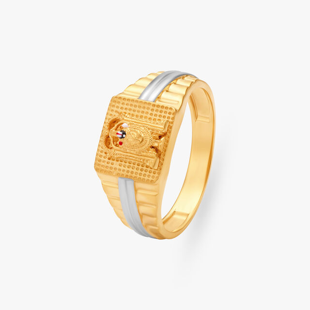 Amira Gold Spiritual Elegance Ring For Men