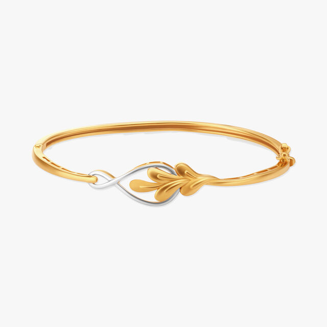 Amira Gold Floral Touch Trendy Bangle