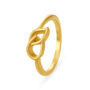 Amira Gold Dainty Leaf Gold Ring