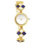 Amira Gold 18 Karat Solid Gold Analog Golden Dial Watch for Women