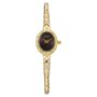 Amira Gold Nebula By Titan Quartz Analog Brown Dial 18 KT Gold Strap Watch for Women